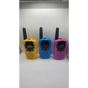 FLASHING 3 WALKIE TALKIE MULTICOLOR  VOX HANDFREE COMMUNICATION